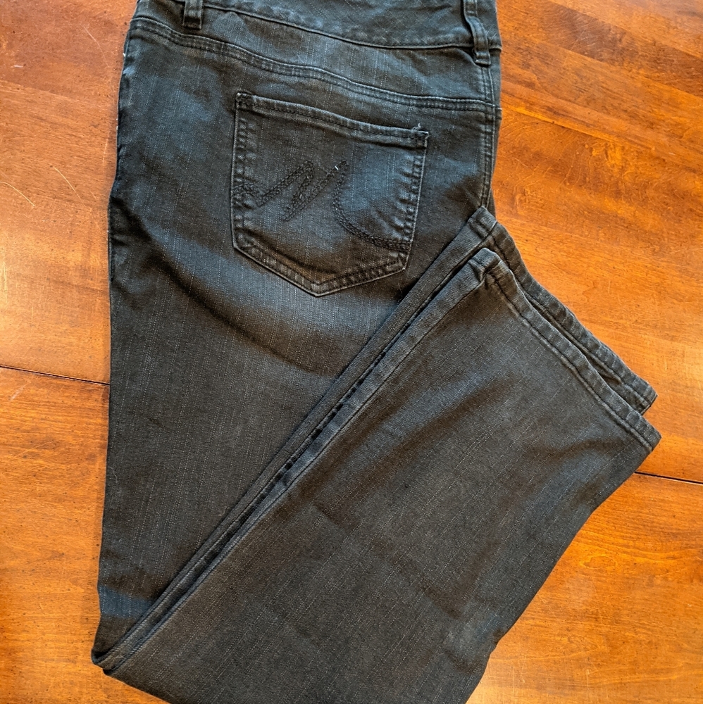 Women's black boot cut jeans